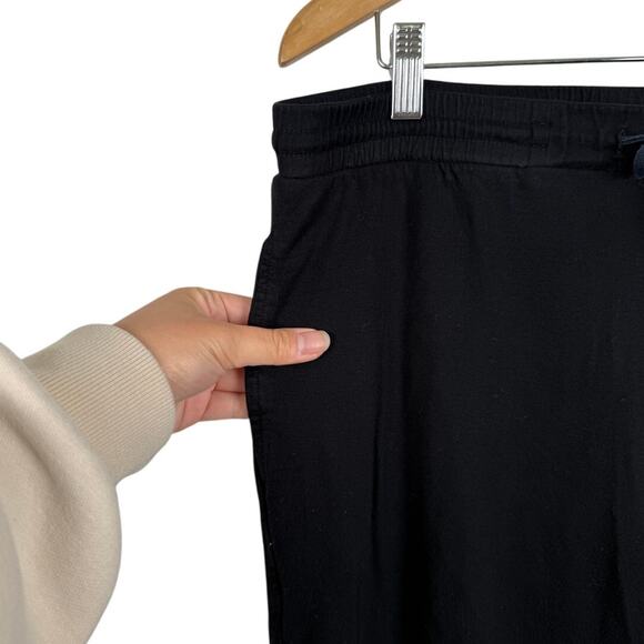 NATORI High Rise Black Lounge Straight Fit Comfy Elastic Waist Pants &Pockets-XL - Picture 3 of 4